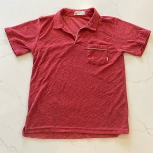 Red Terry Cloth Polo Men’s